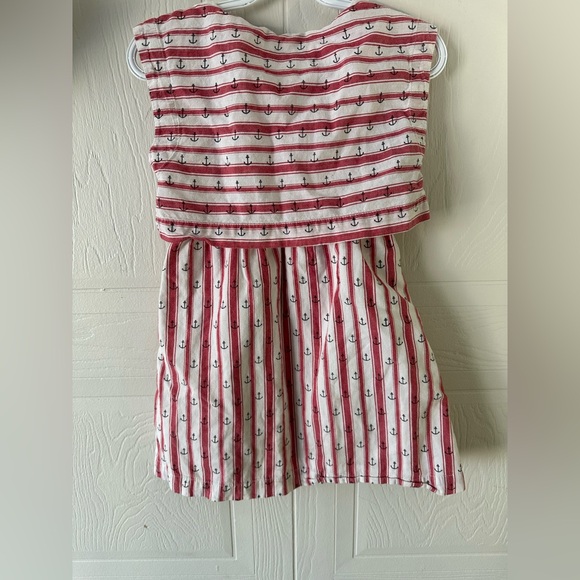 Hatley striped dress 5T with anchor design, lined. - Picture 2 of 7